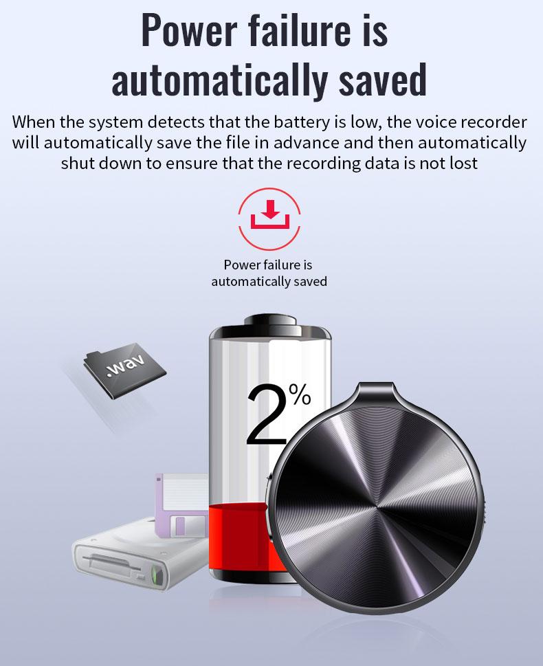 HD Smart Voice Recorder with One-Touch Recording & Playback, Long Battery Life, Outstanding Audio Quality, and Powerful Intelligent Recording Features.