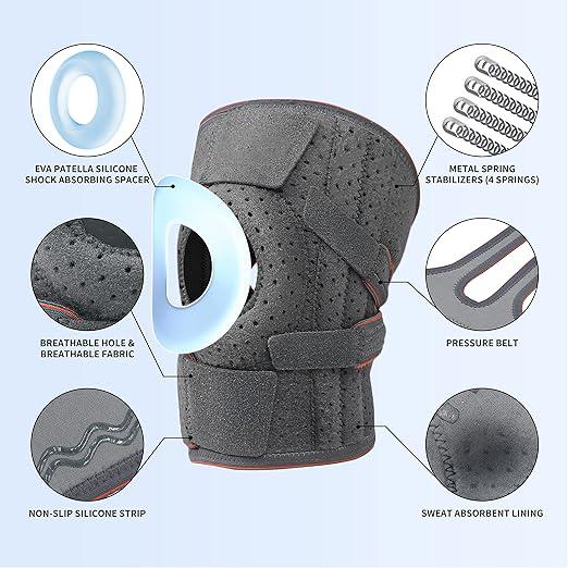 Ollas Professional Sports Knee Brace for Runner Workout Gym Basketball Volleyball Hiking Spicy Dill Knee Pain Relief Adjustable Patellar Belt Breathable Sponge Knee Pads Ollas Professional Sports Knee Brace for Runner Workout Gym Basketball Volleyball Hiking Spicy Dill Knee Pain Relief Adjustable Patellar Belt Breathable Sponge Knee Pads