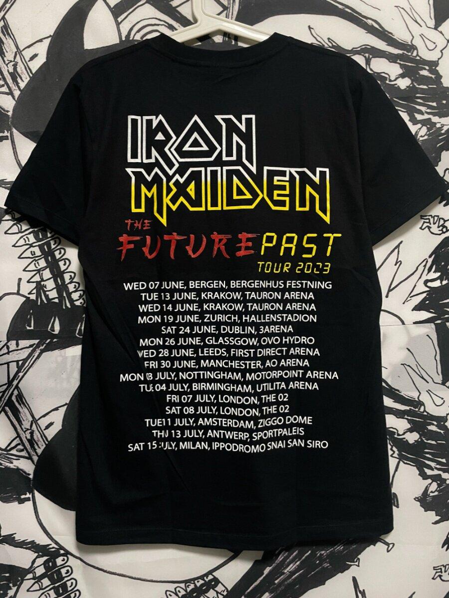Iron Maiden Band Short Sleeved T-shirt Rock Metal Music Festival Summer Men's and Women's Fashion Trend Loose Large Top Comfortable and Breathable Round Neck Pullover Short Sleeved Y2K