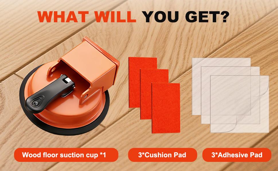 Gap Fixer Tool, Laminate & Vinyl Plank Flooring Repair Kit| Duty Gap Fixer with Suction Cup, Includes Sticky and Pads to Pull Planks and Fix Gaps