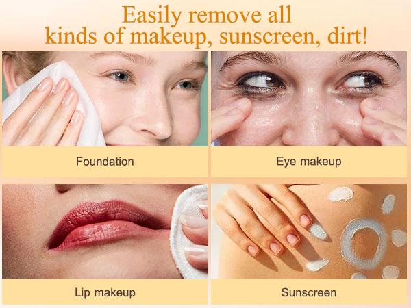 MAYKOO Makeup Remover Cleansing Balm, Melting Cleansing Cream Oil Based Cleanser, Hydrating Makeup Remover Balm with Vaccinium Myrtillus, Hydrate Skin, Non-comedogenic, No Harsh Chemicals, 0 Residue with Spatula & Easy to Rinse, 3 Oz, Cosmetic, Moisturize