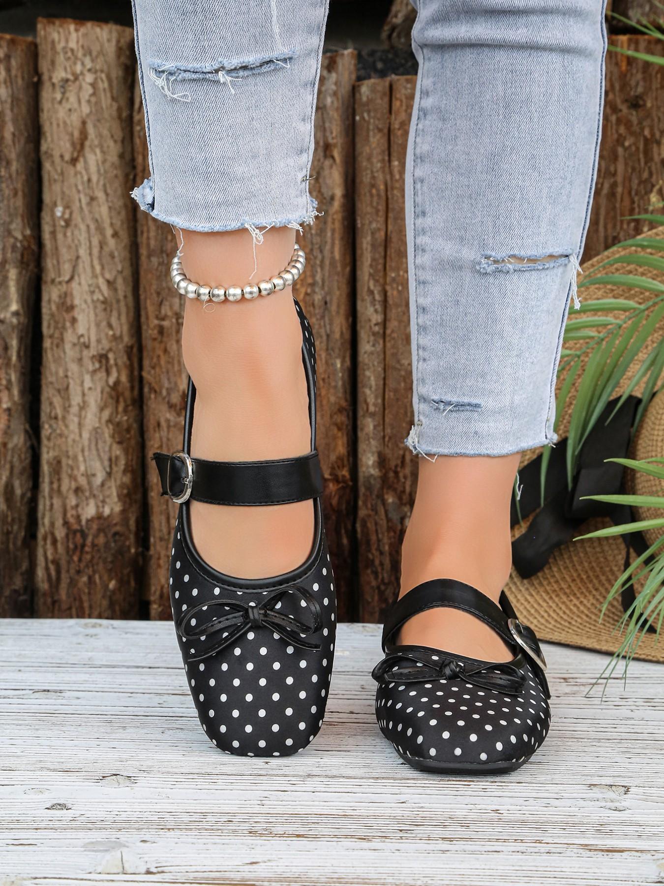 2026 New Polka Dot Mary Jane Shoes, Vintage Versatile, Soft Sole Comfortable, All Seasons Wearable