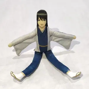 Anime Gintama Sakata Gintoki Kagura Cosplay Keychain Cotton Doll Slender Twistable Shape Room Decoration Festival Gift
