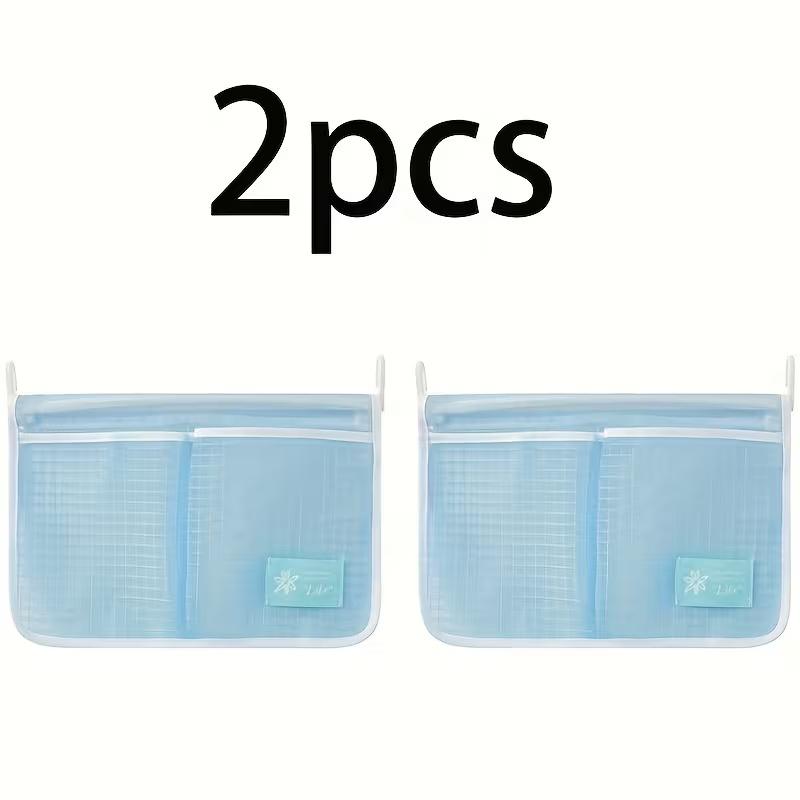 2 Pcs Refrigerator Storage Net Bags, Hanging Kitchen Organizer Pouches, Dual Compartment Fridge Storage Bags, Home Sorting Containers