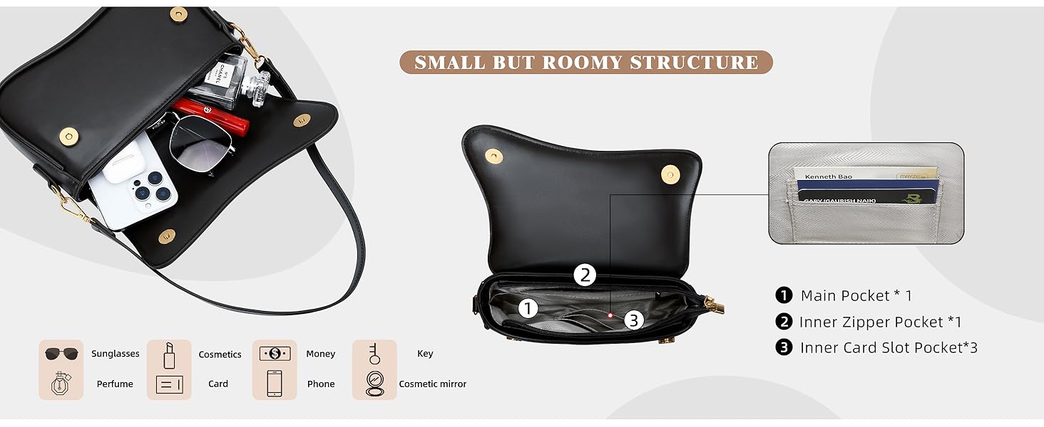 KKXIU Shoulder Bag for Women Small Clutch Purses Cute Hobo Handbag Trendy Underarm Bag