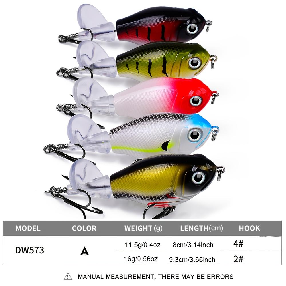 1/5pcs fish bait, propeller lure, surface tractor 11.5g, 16g biomimetic false bait, plastic hard bait, long throw floating pencil, fishing for sea bass, sea bass, shuttle bass, catfish, catfish on the water surface