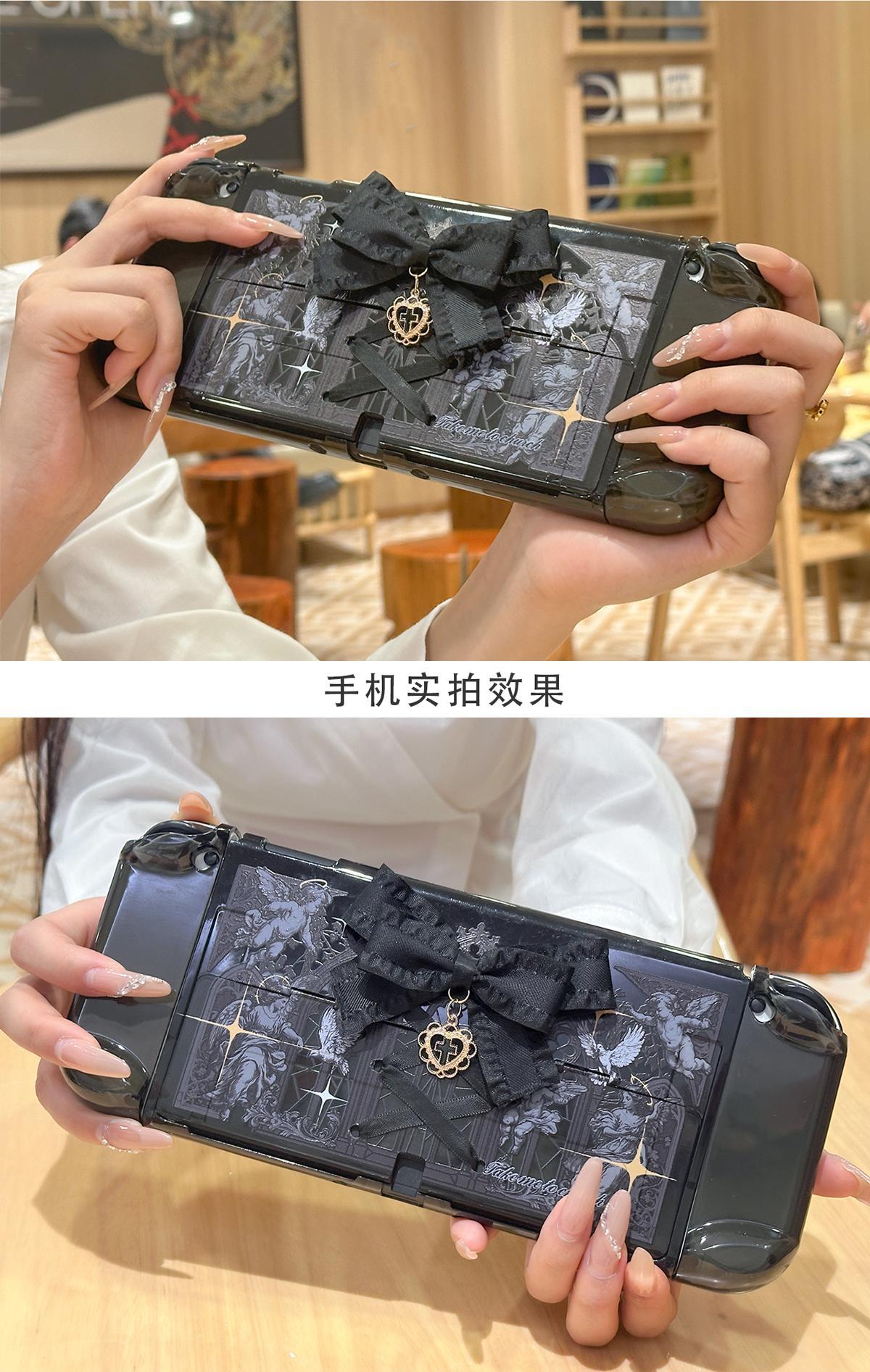 Gothic Cathedral Protective Case For Nintendo Switch / Oled / Switch 2 - Ornamental Hard Shell With Architectural Details