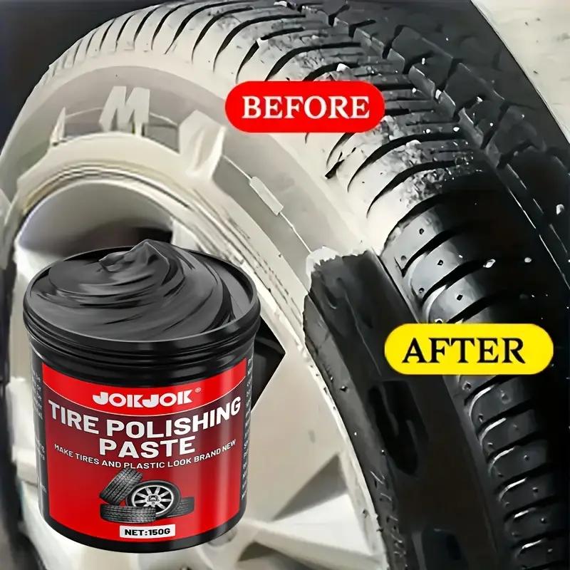 Tire Gloss Protection Agent, Premium Long-Lasting Shine Wax Protective Maintenance Coating, Keeps Car Tires Shiny and Bright