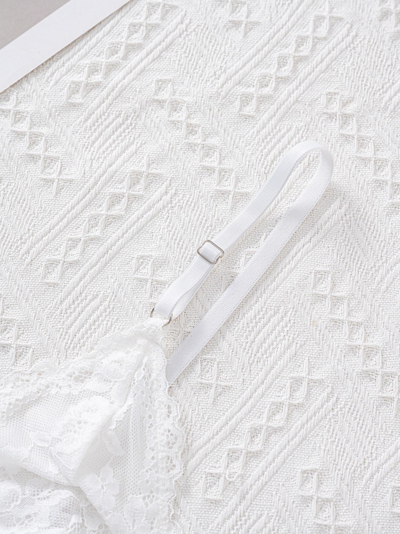 🔥 French Lace Front Closure No Padding Triangle Wireless Bra | Natural Support, Adjustable Straps Invisible Racerback, Easy On/Off, Sexy Lingerie For Daily & Date Night