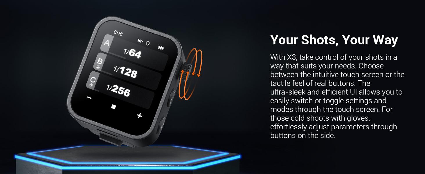 Godox X3 Godox TriggerGodox X3 TTL Wireless Flash Trigger, OLED Touchscreen Flash Transmitter,Built-in Lithium Battery, Flash Trigger Godox X3 Godox TriggerGodox X3 TTL Wireless Flash Trigger, OLED Touchscreen Flash Transmitter,Built-in Lithium Battery, Flash Trigger