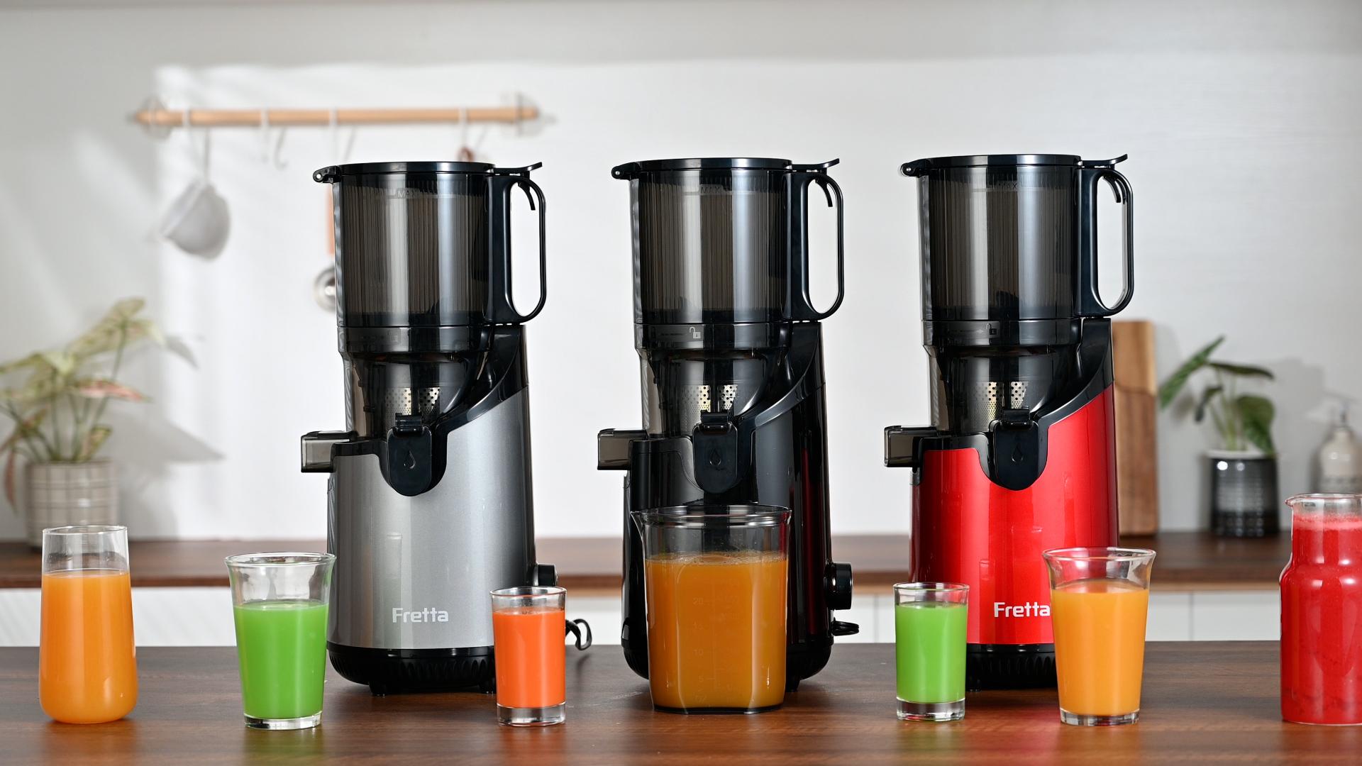 Cold Press Juicer Machines, High Performance Slow Masticating Juicer with 5.3" Extra Large Feed Chute Fit Whole Fruits & Vegetables, BPA Free 250W