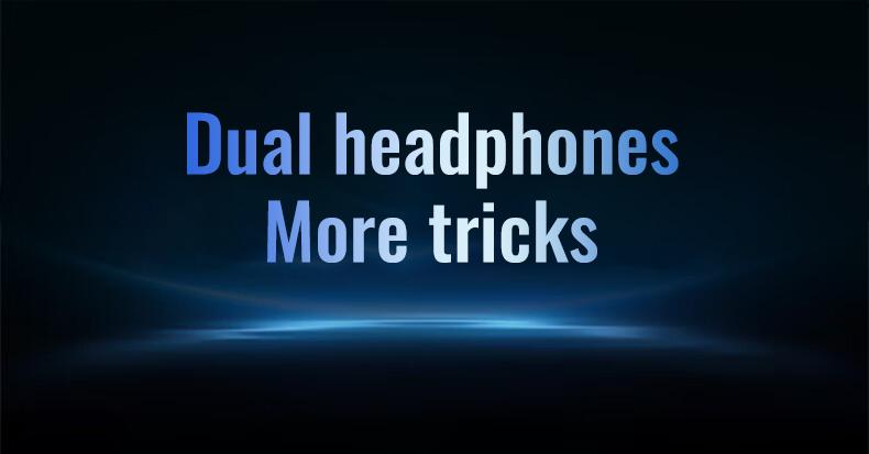 In-ear & clip-on 2-in-1 wireless Bluetooth headset Bluetooth 6.0 IPX5 sports waterproof and sweatproof Two earphones connected at the same time for uninterrupted listening Couple earphones