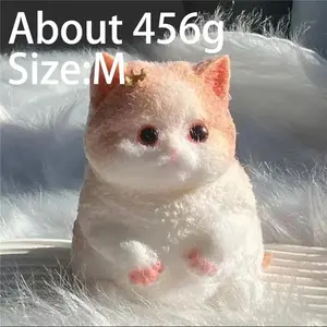 Squishy Toy Reusable Safe for Kids Slow Rising Kawaii Animal Squishy Toy Cat Fidget Toy Cute Anxiety Relief Toy Decoration Gift