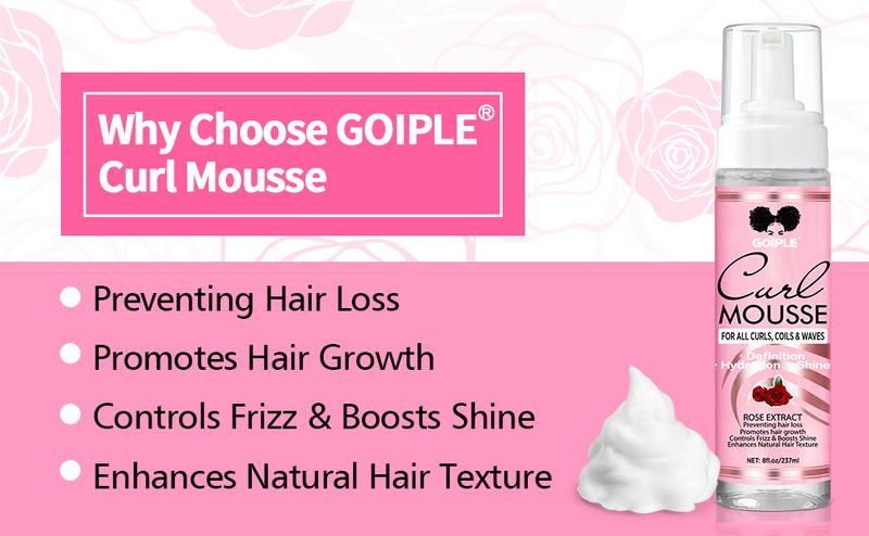Curl Mousse 10 Counts - Styling Mousse for Curly & Coils Hair with Definition Curl Control and Nourishing Shine Gel Moisturizer Clump Proof Frizz Curl Mousse 10 Counts - Styling Mousse for Curly & Coils Hair with Definition Curl Control and Nourishing Shine Gel Moisturizer Clump Proof Frizz