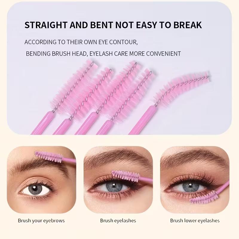 200pcs Disposable Makeup Brush Set, Mini Cotton Swabs, Mascara Brushes & Lip Brushes, Multifunctional Beauty Tools, Perfect Gift Choice