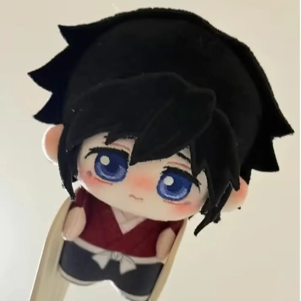 Anime Tomioka Giyuu 10cm Plush Doll Pendant Soft Plushies Demon Slayer Stuffed Toy Backpack Dolls Fans Collection Birthday Gift
