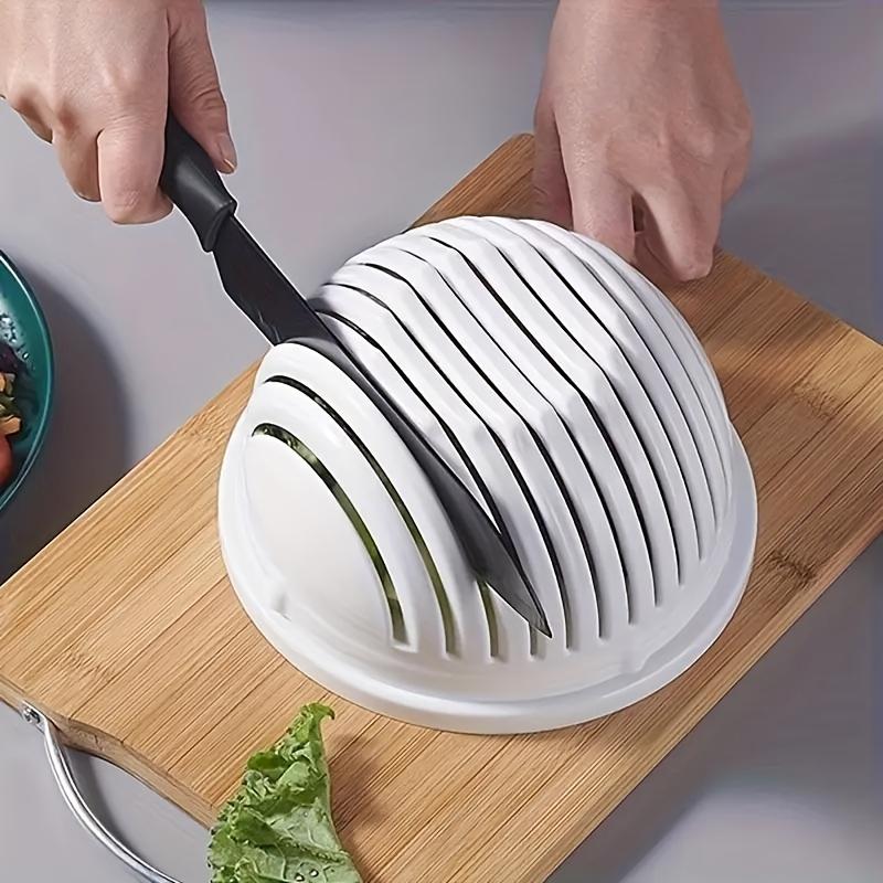 1pc Multi-Layer Vegetable and Fruit Slicer – Manual Kitchen Tool for Easy Salad Prep, White Plastic Design with Multiple Ridges for Uniform Slicing, Perfect for Cucumbers, Tomatoes, and Lettuce, Vegetable Slicer And Chopper