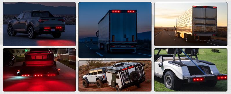 Nilight 9 LED Marker Tail Trailer Light Bar 14.2Inch 2 PCS Red Clearance Identification Running Marker ID Rear Stainless Steel Bracket for 12V Nilight 9 LED Marker Tail Trailer Light Bar 14.2Inch 2 PCS Red Clearance Identification Running Marker ID Rear Stainless Steel Bracket for 12V