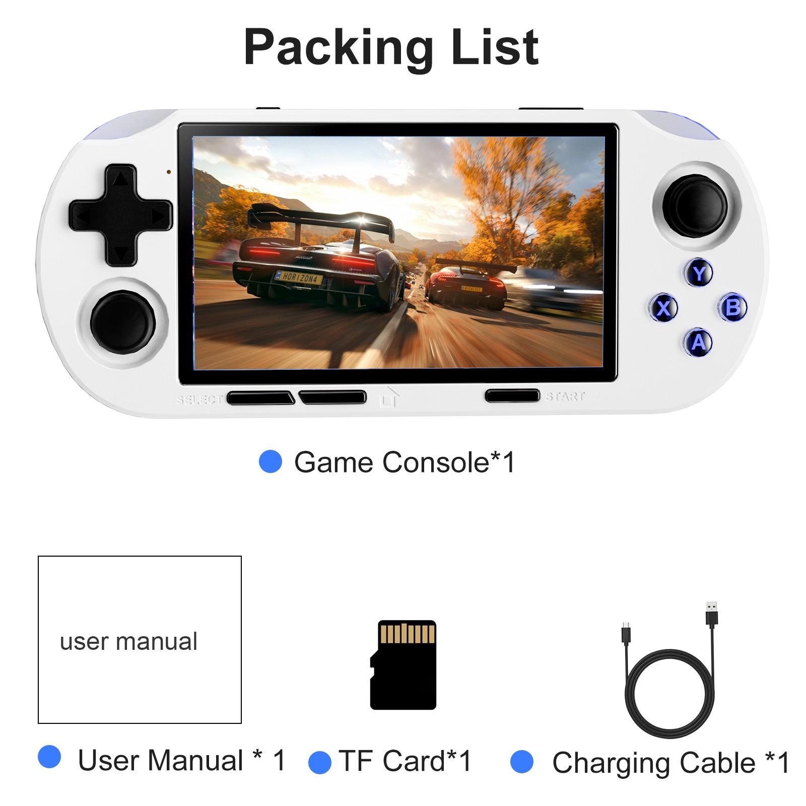 GAMINJA 4.5 Inch Classic Composite Game Console, Dual 360° Joysticks, 14+ Emulators, 12000+ Games, Portable for Home, Travel, Holiday Gifts