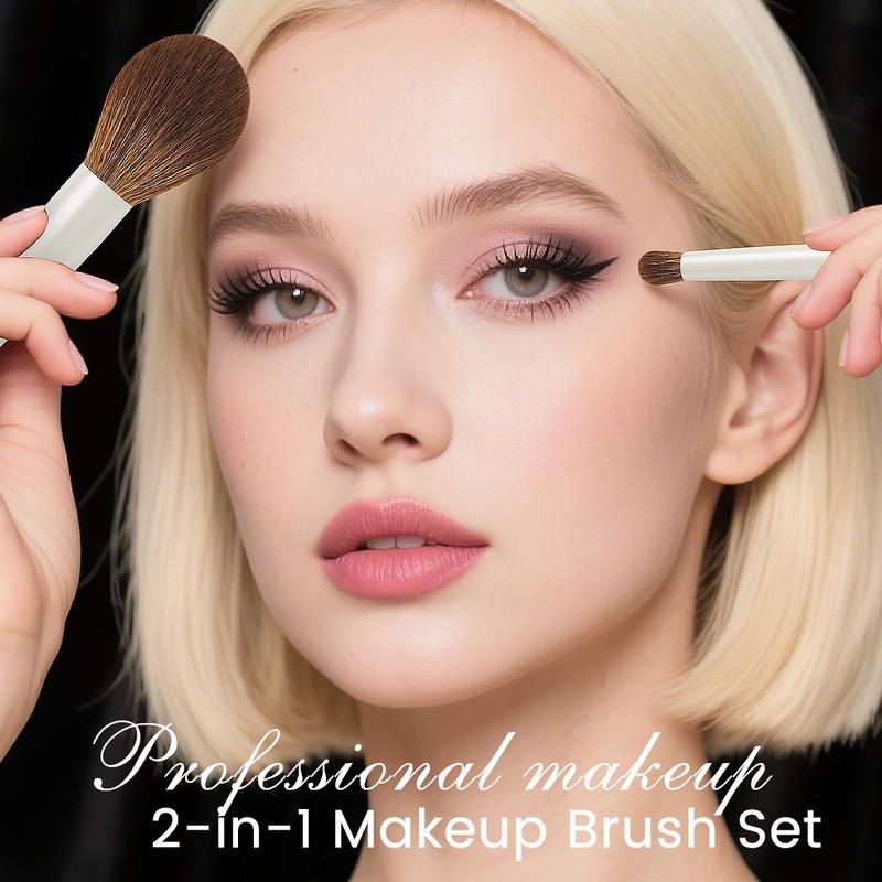 MAANGE 7pcs Soft Makeup Brushes Set with Cosmetic Bag, Foundation Brush Concealer Brush Powder Brush Contour Brush Highlighter Brush Blush Brush Eyeshadow Brush Eyebrow Brush, Makeup Blending Brush, Professional Face & Eye Makeup Kit for Daily Use