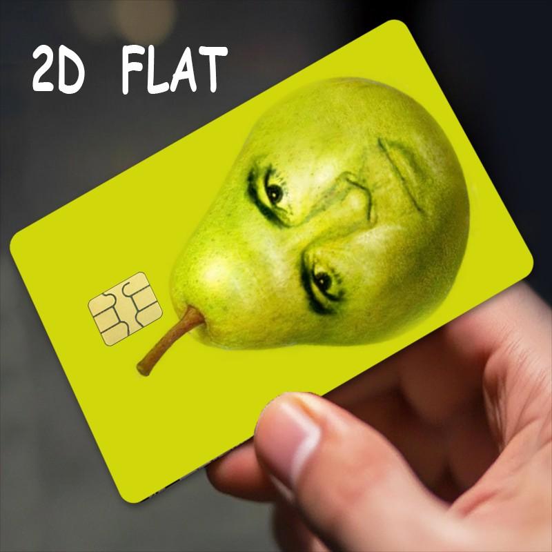 Funny Credit Card Stickers, 2-Pack, Ultra-Thin Waterproof Scratch-Resistant, Personalized Bank Card Decorative Stickers, Durable Waterproof Stickers