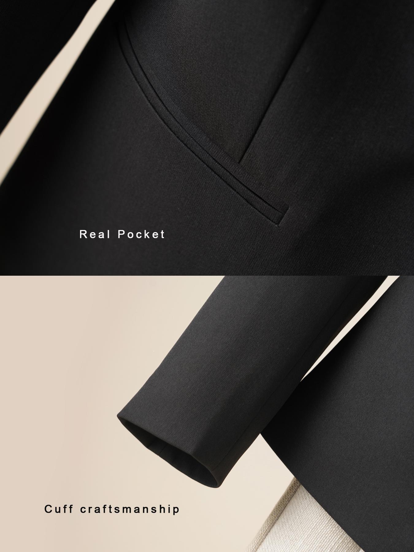 Women's Long Sleeve Blazer Jacket, Casual Office Wear, Versatile One Button Design, Perfect for Business and Daily Use