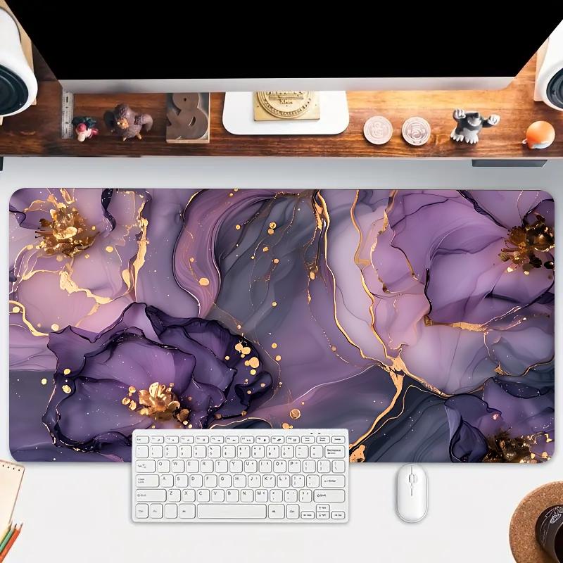 Oil Painting Pattern Extended Mouse Pad, 1 Count Large Gaming Mouse Pad, Non-slip Personalized Mouse Pad For Home Office Desk, Work Desktop Accessories