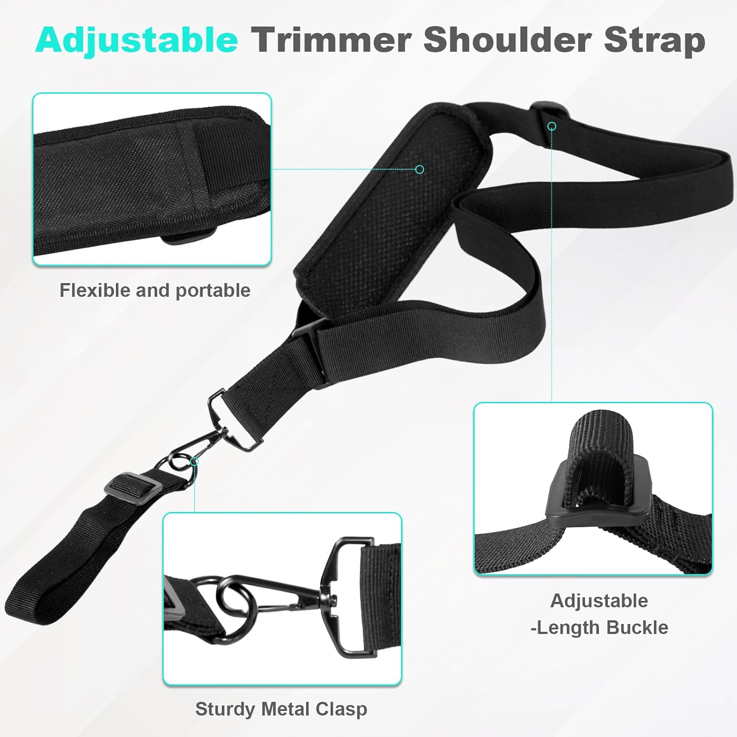 Trimmer Handle, String Trimmer Handle with Bracket Clip, Weed Wacker Handle Extension, Trimmer Handle for Landscaping and Landscaping