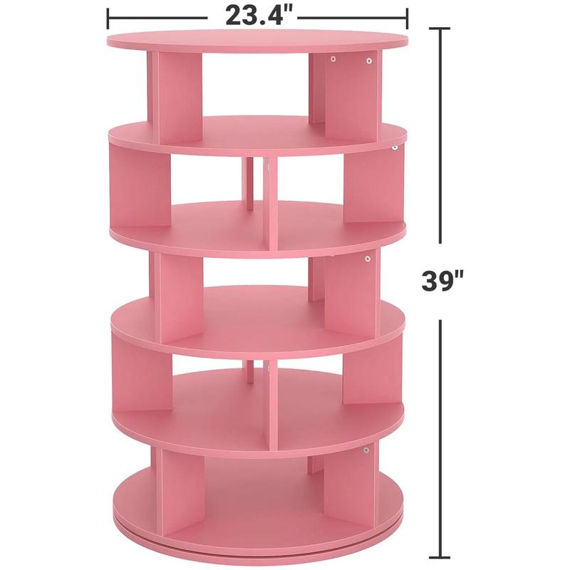 Rotating Shoe Rack Tower 7-Tier Spinning Shoe Rack 360 Revolving Organizer for Closet Modern White Metal Photo Shoe Cabinet Space Saving Storage Solution Rotating Shoe Rack Tower 7-Tier Spinning Shoe Rack 360 Revolving Organizer for Closet Modern White Metal Photo Shoe Cabinet Space Saving Storage Solution