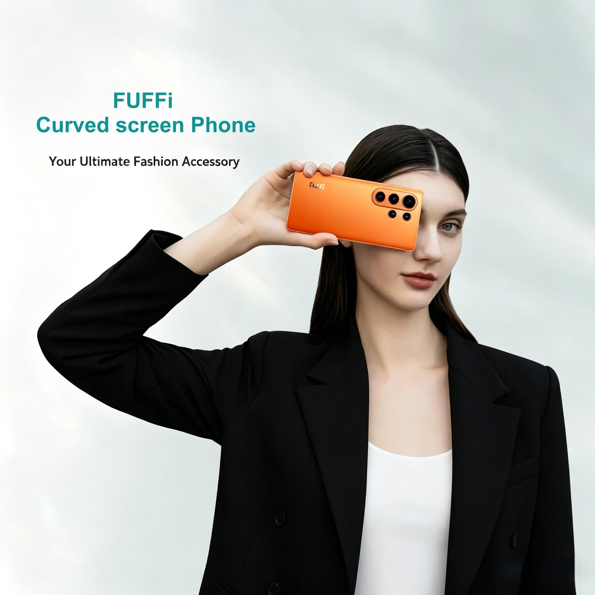 FUFFi 6.67-inch curved screen, 4G network smartphone, 4GB RAM+64GB ROM, 5MP+13MP high-definition camera, eight core processor, Android 12.0 stylish phone, 5000mAh battery, dual card dual standby, GPS