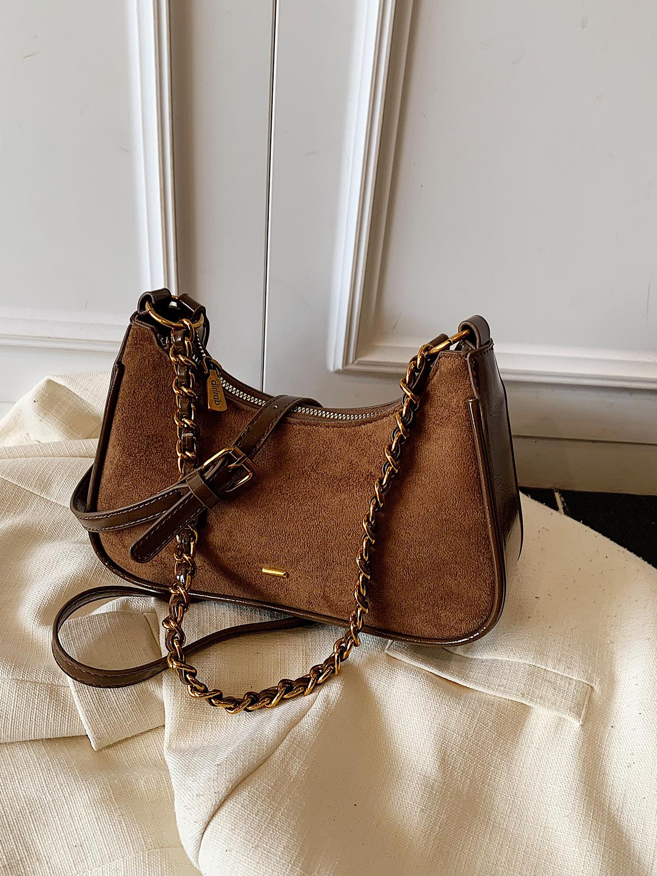 Fashionable High-Quality Simple Solid Color Shoulder Bag, Stylish Minimalist Design, Perfect for Everyday Use, Trendy and Elegant, Hobo Shoulder Bag