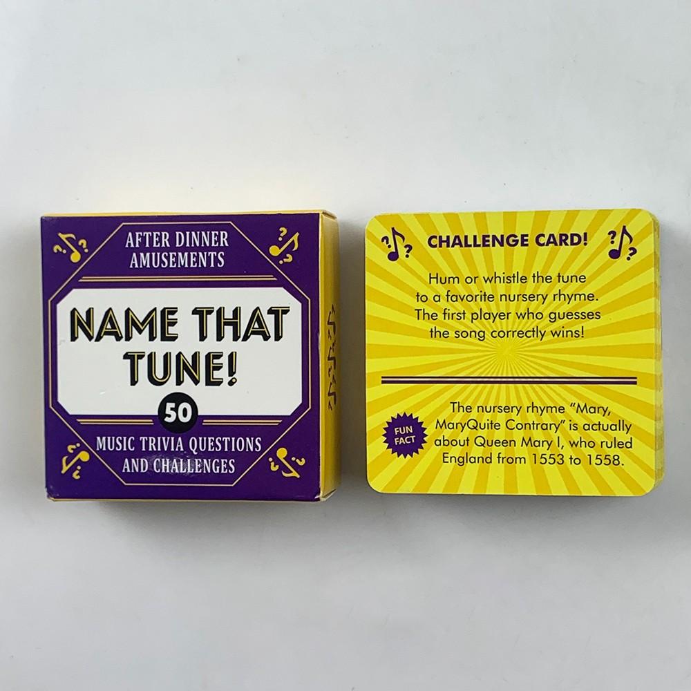 Guess Song Name! Interactive Party Game Cards, 50-Pack for Family & Friends Gatherings, Perfect for Festivals, Birthdays & Anniversaries