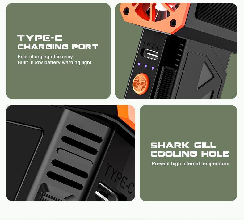 Electric Air Duster - 130000 RPM, Reusable, 3-Speed ​​Adjustable Turbine Air Compression Blower, Compressed air duster,Suitable for Computer Keyboard, Outdoor, Car, Home Cleaning.