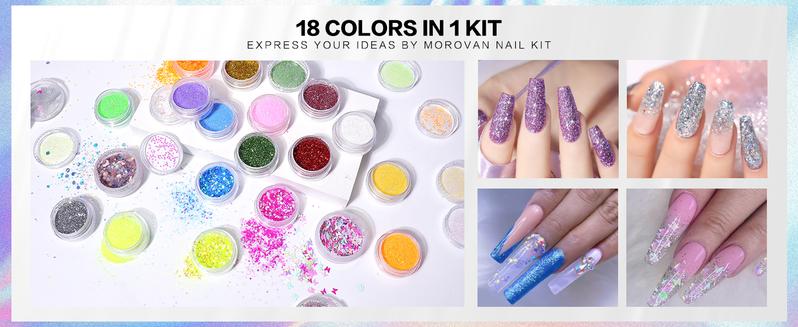 Morovan 3 Colors 1OZ 30ml Poly Gel Nail Starter Kit Clear 20 Colors Glitters with U V Lamp And Nail Drill Extension Kit DIY At Home Morovan 3 Colors 1OZ 30ml Poly Gel Nail Starter Kit Clear 20 Colors Glitters with U V Lamp And Nail Drill Extension Kit DIY At Home