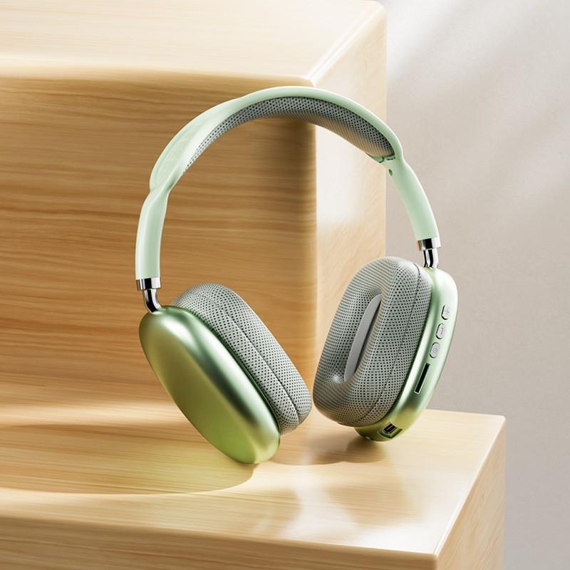 Suitable for Apple P9ProMax over-ear headphones with heavy bass and wireless Bluetooth connectivity