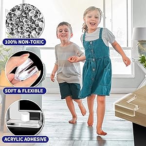 20 Pack Baby Corner Protector Clear Furniture Edge Guards for Baby Safety Proof Covers Table Desk Corner Protection Guards