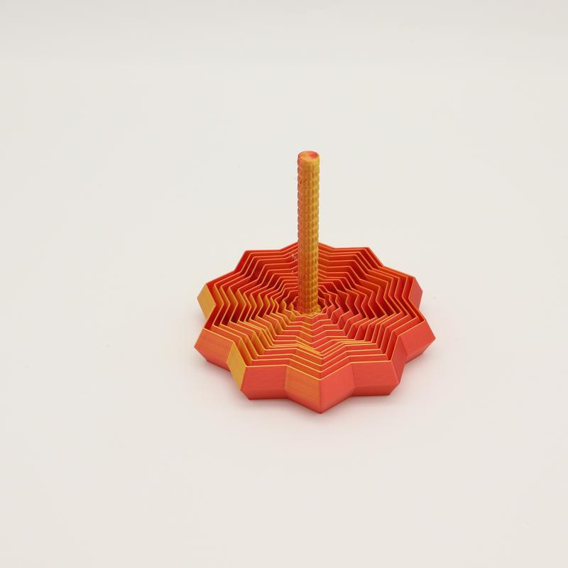1pc 3D Printed Hexagonal Spiral Stress Relief Fidgeting Toy, Home Decor, Halloween & Christmas Gift, Party Favor, Unique Desk Accessory