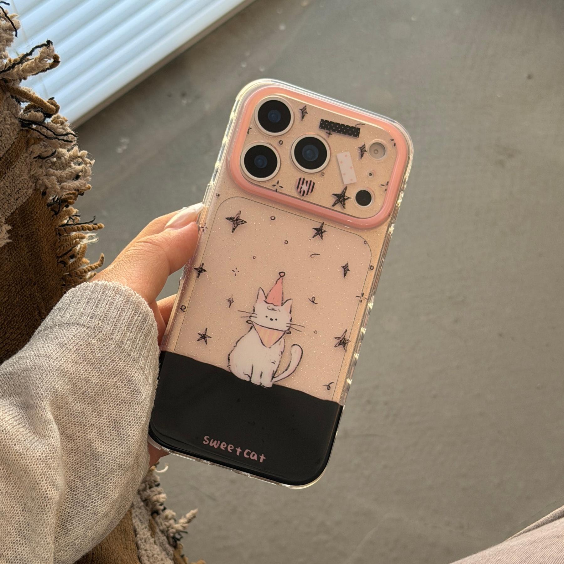 Heart Dual-Layer Cat Phone Case for Apple iPhone 17 Pro Max, Cute Fashionable Cover for Girls, Protective Case for Men and Women - TikTok Shop Heart Dual-Layer Cat Phone Case for Apple iPhone 17 Pro Max, Cute Fashionable Cover for Girls, Protective Case for Men and Women - TikTok Shop