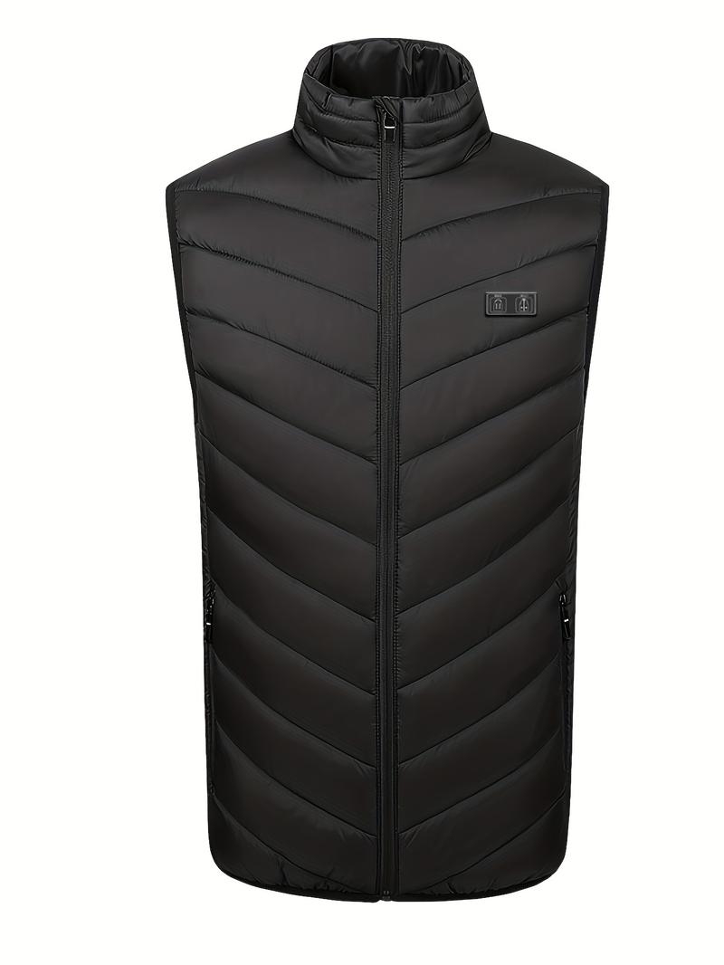 Smart Dual Control Heated Vest, Smart Heating Technology, Unisex Sleeveless Winter Jacket, Ideal for Skiing, Christmas, Thanksgiving, Valentine's Day, Warm Jacket