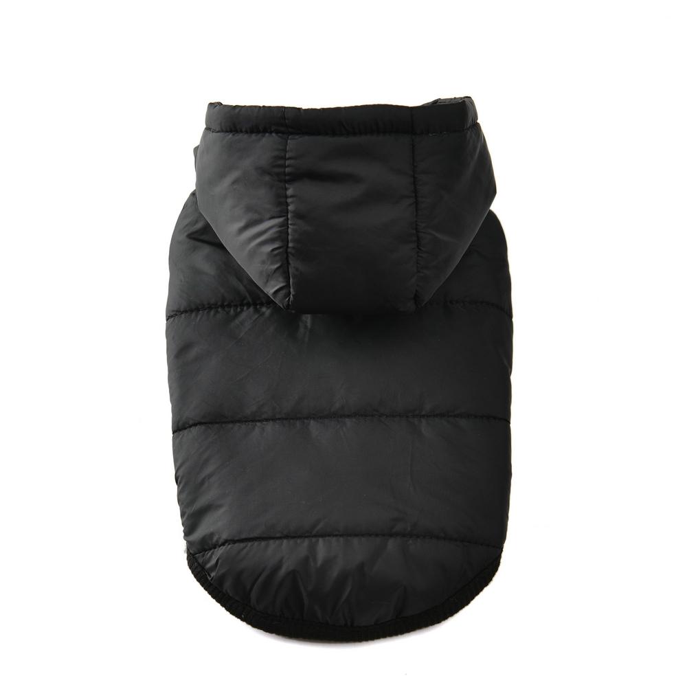 Warm Hooded Pet Coat for Dogs and Cats, Fall Winter Outdoor Jacket, Easy-On Design,  Harness Loop, Comfortable Fit, Multiple Colors