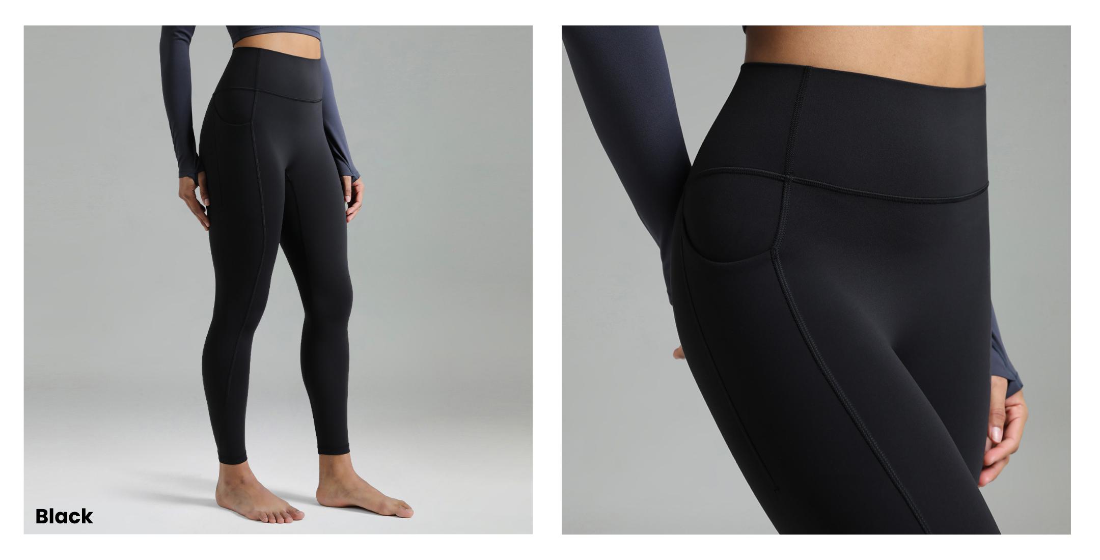 Colorfulkoala Women's High Waisted No Front Seam Workout Leggings w/Pockets 25"/28"