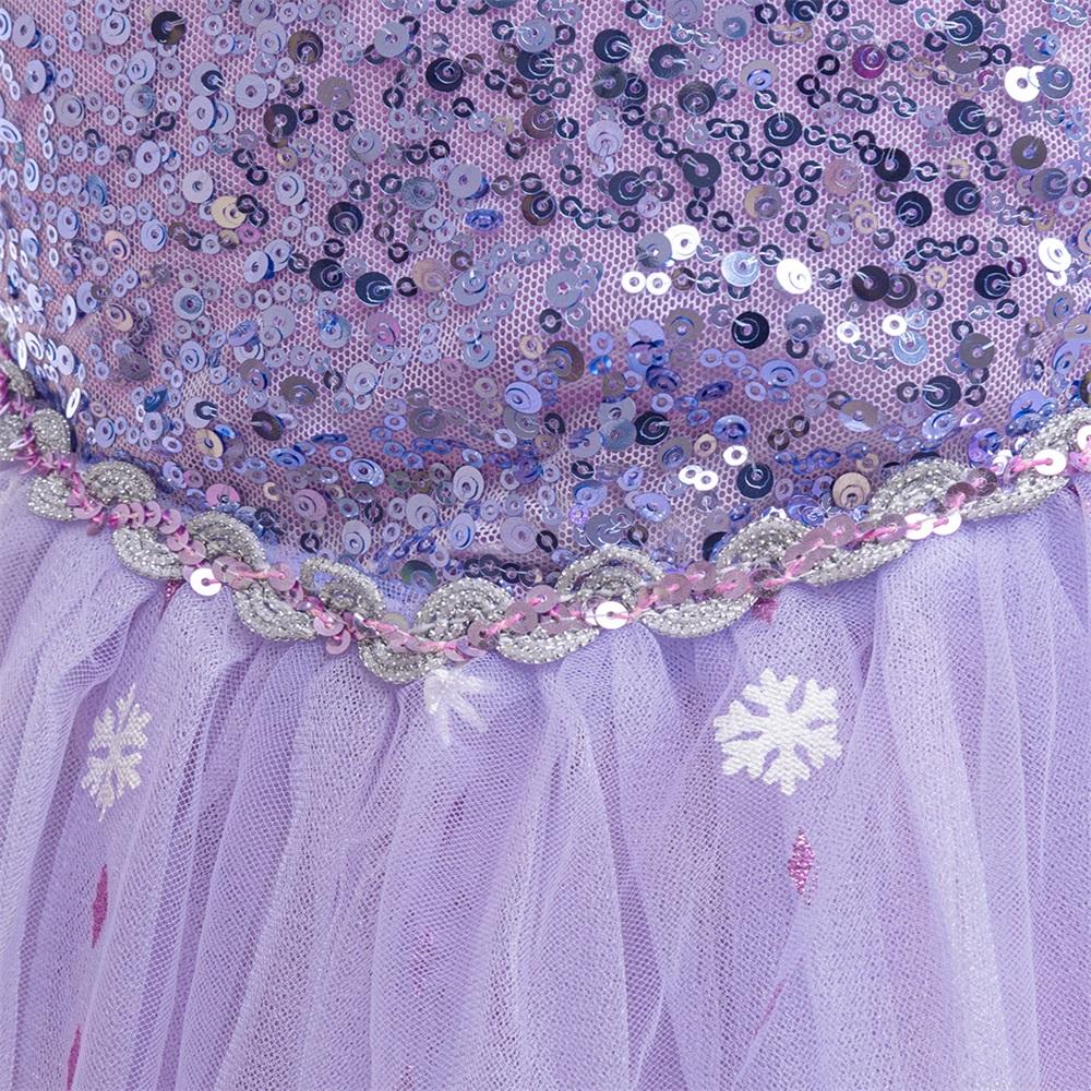2-10Y Blue with Crown Magic Wand 1751 Cartoon Cosplay Costume Fancy Carnival Tulle Sequin Kids Clothes Princess Girls Ball Gown Children Cocktail Dress