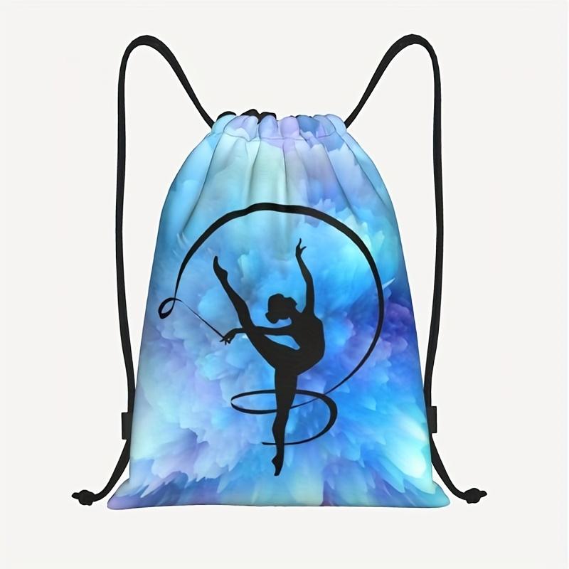Gym Backpack - Closed-loop drawstring, durable polyester gym bag, practical pockets, lightweight sports backpack, suitable for gymnastics, yoga, dancing, girls' gym bags, canvas drawstring backpack, sports bag for boys
