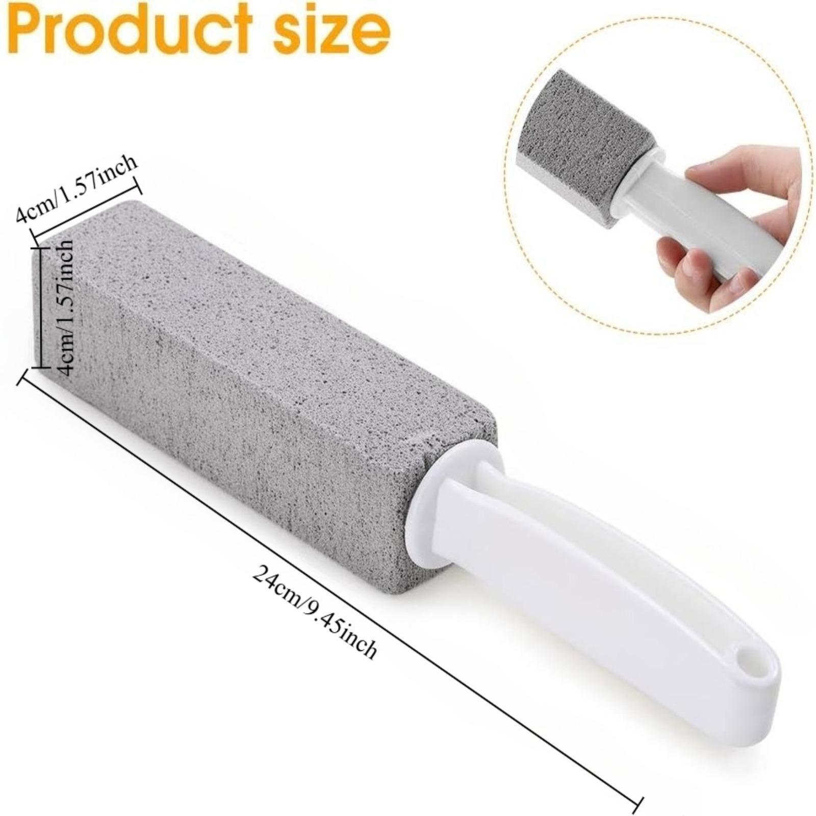 1/2PCS Pumice Stone Toilet Bowl Cleaner with Handle, Hard Water Ring Remover & Stain Scrubber for Home Bathroom, Pool, Sink and Tub, Pumice Stone For Cleaning, Ergonomic Heavy Duty Cleaning Tool, Pumice Stone For Toilet, Toilet Cleaning Brush