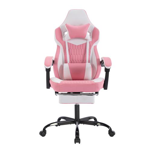 【Bellemave】Gaming chair, Computer chair Ergonomic chair with footrest Office chair Ergonomic computer chair with lumbar backrest Blackgray
