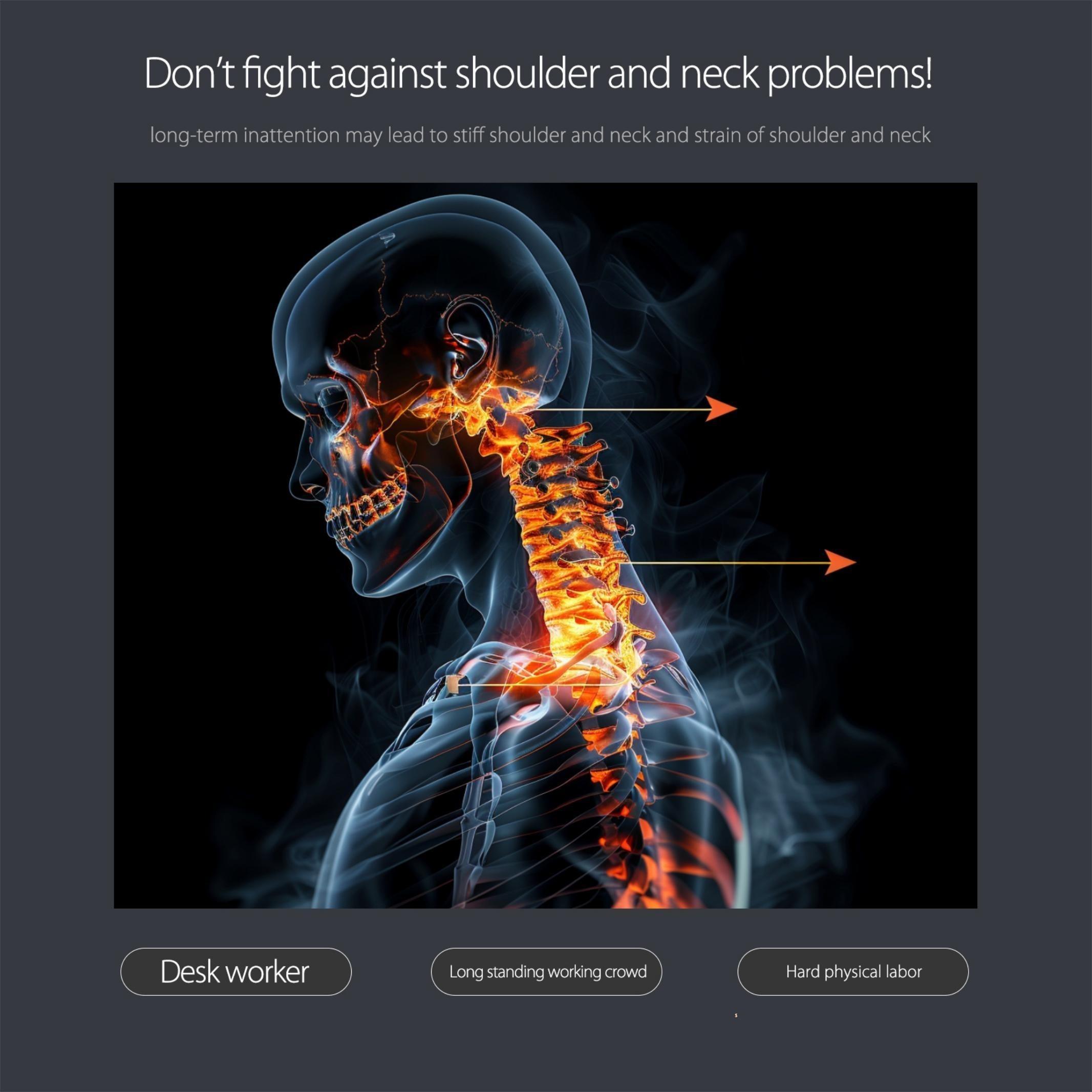 [Massage Pillows for Couples] 2 Soft Knitted Neck Pillows | Adjustable Ergonomic, High-Quality Core, Removable Cover, Comfortable for Couples