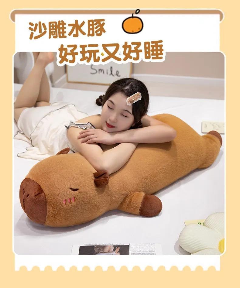 Large Capybara Stuffed Toy - Pure Cotton Soft Pillow Cushion, 50/70/90cm, Birthday Holiday Gift for Girls