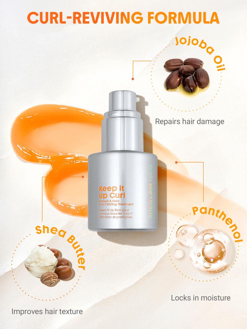 SHEGLAM Hair-Keep it Up Curl Protect & Hold 2-in-1 Styling Treatment Wavy Gel Haircare