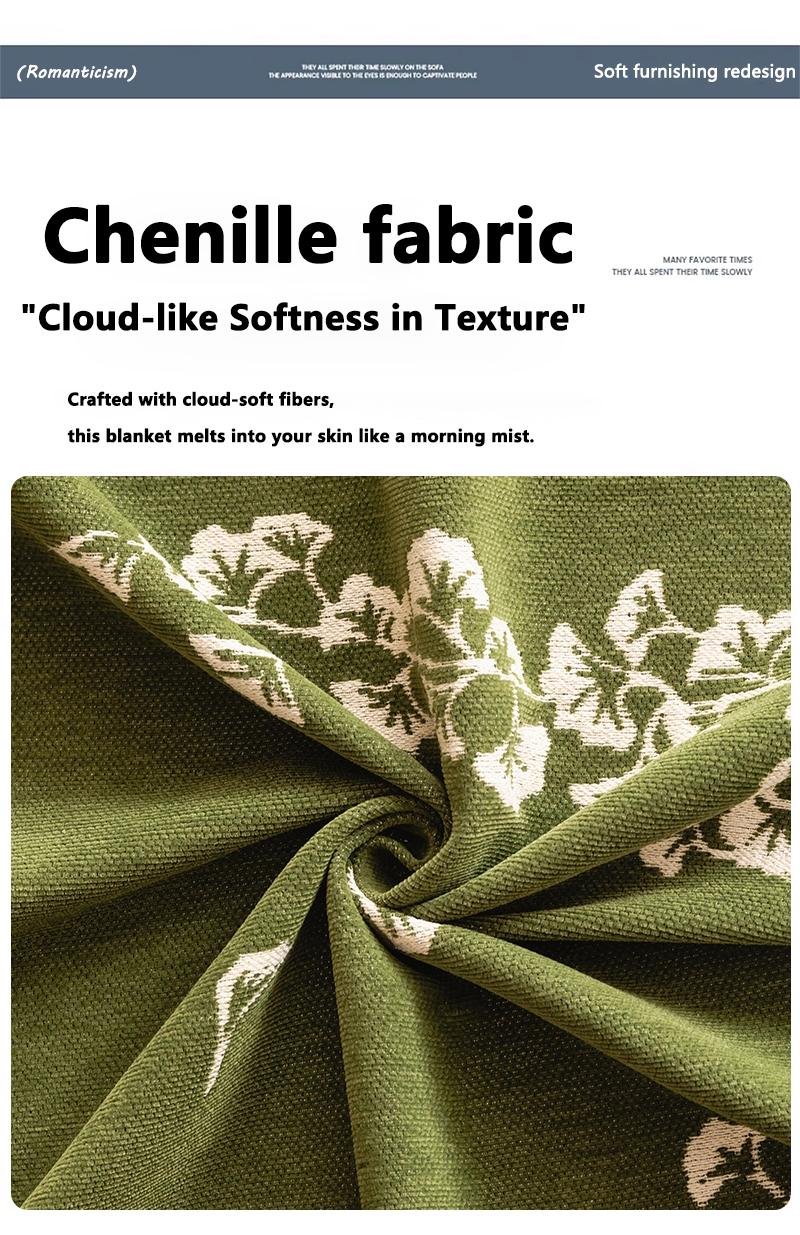 Viral Hit Vintage American Country Style Chenille Sofa Cover & Throw | Soft and Skin-Friendly, Cat Scratch Proof, Universal Home Decor for Living Room, Bedroom & Office | All-Season Pet-Friendly Sofa cover Sofa Couch Covers