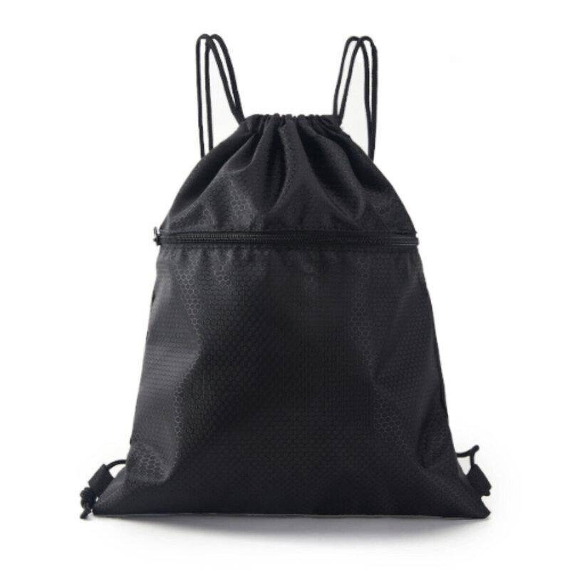 Forever Infinty Lemniscates Brown Teal Simple versatile drawstring backpack durable for school commute and outdoor use Waterproof Backpack